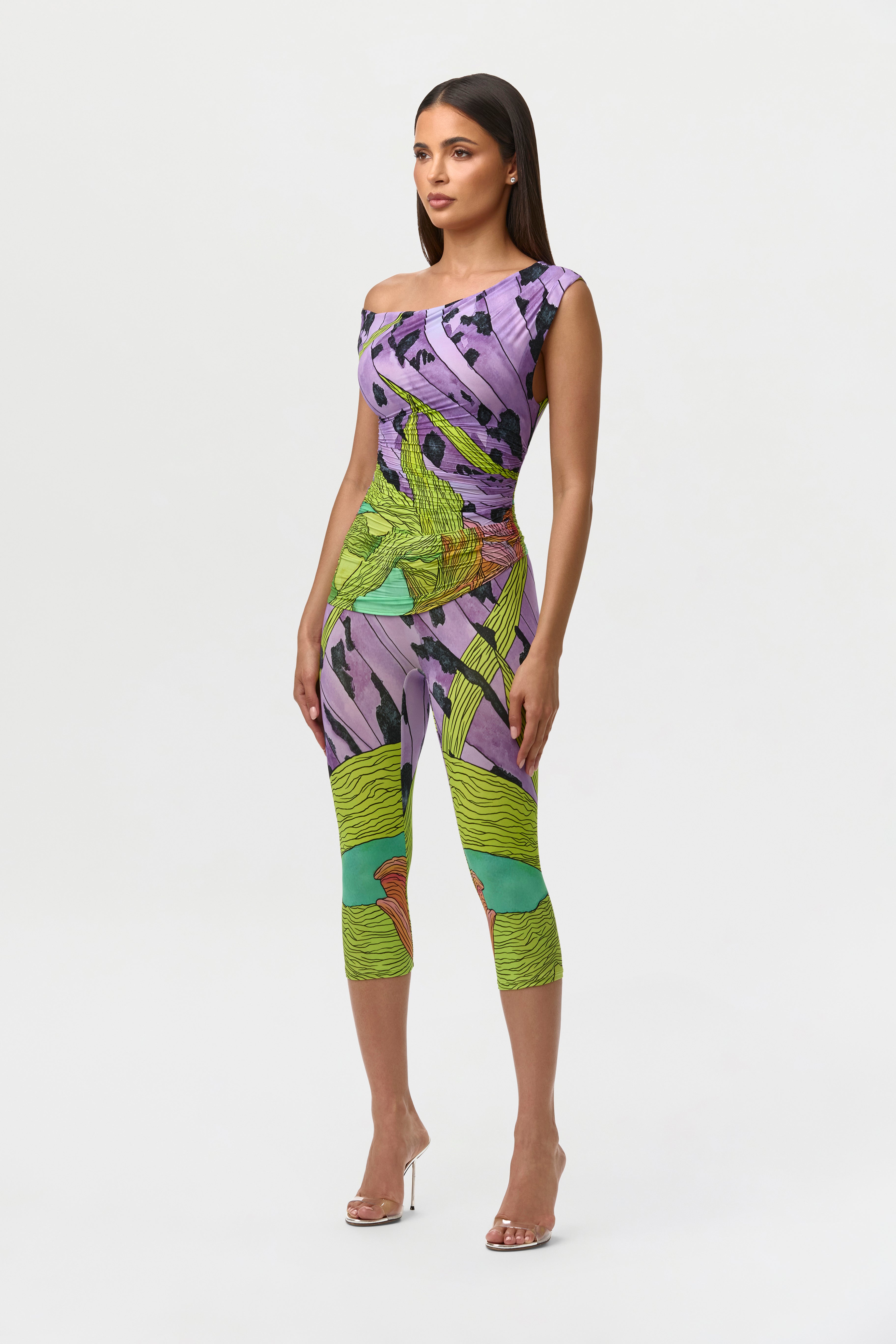 Naked Print Capri Legging