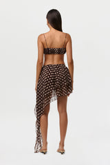 Chiffon Print Mini Skirt