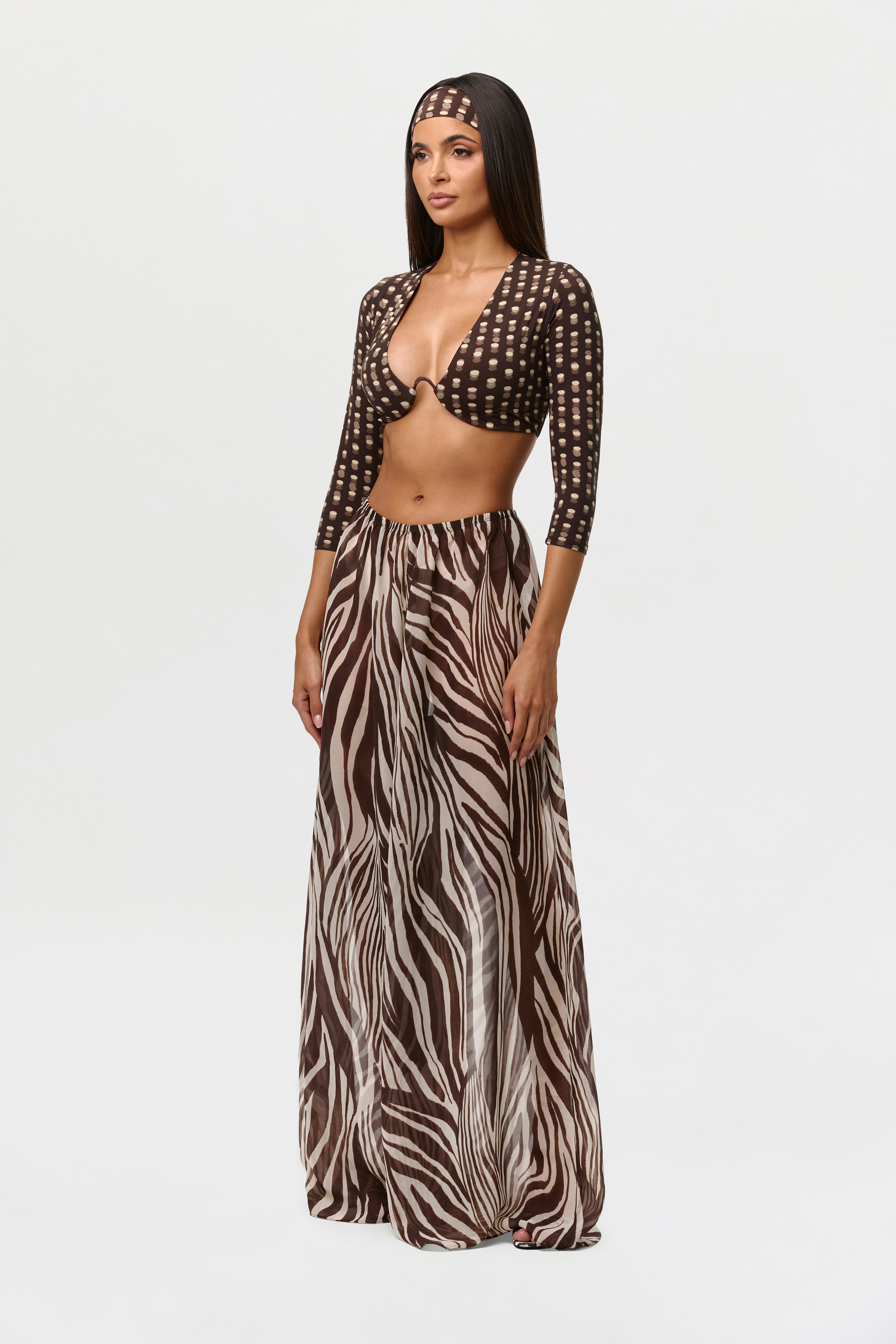 Chiffon Wide Leg Pants
