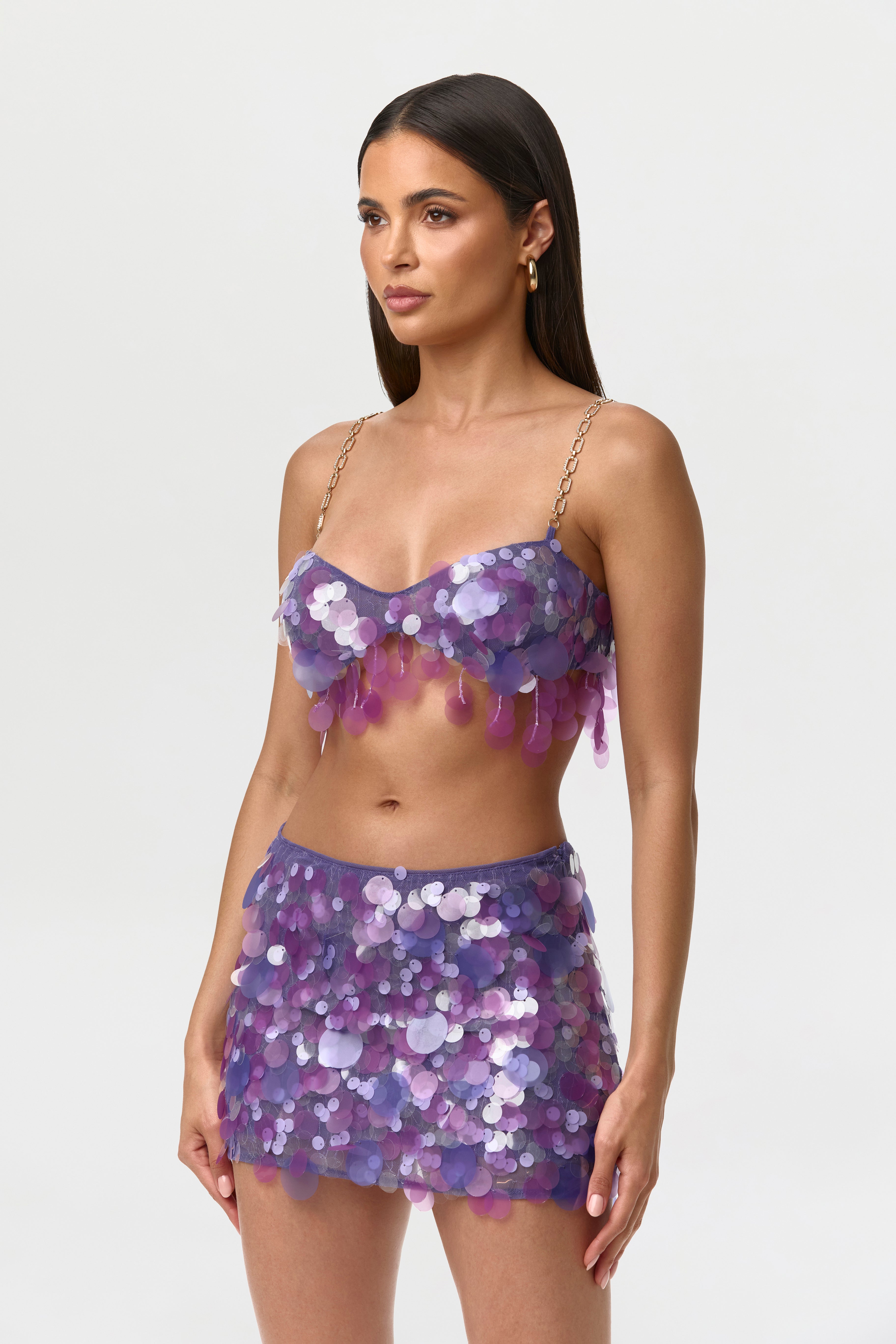 Sequin Micro Mini Skirt