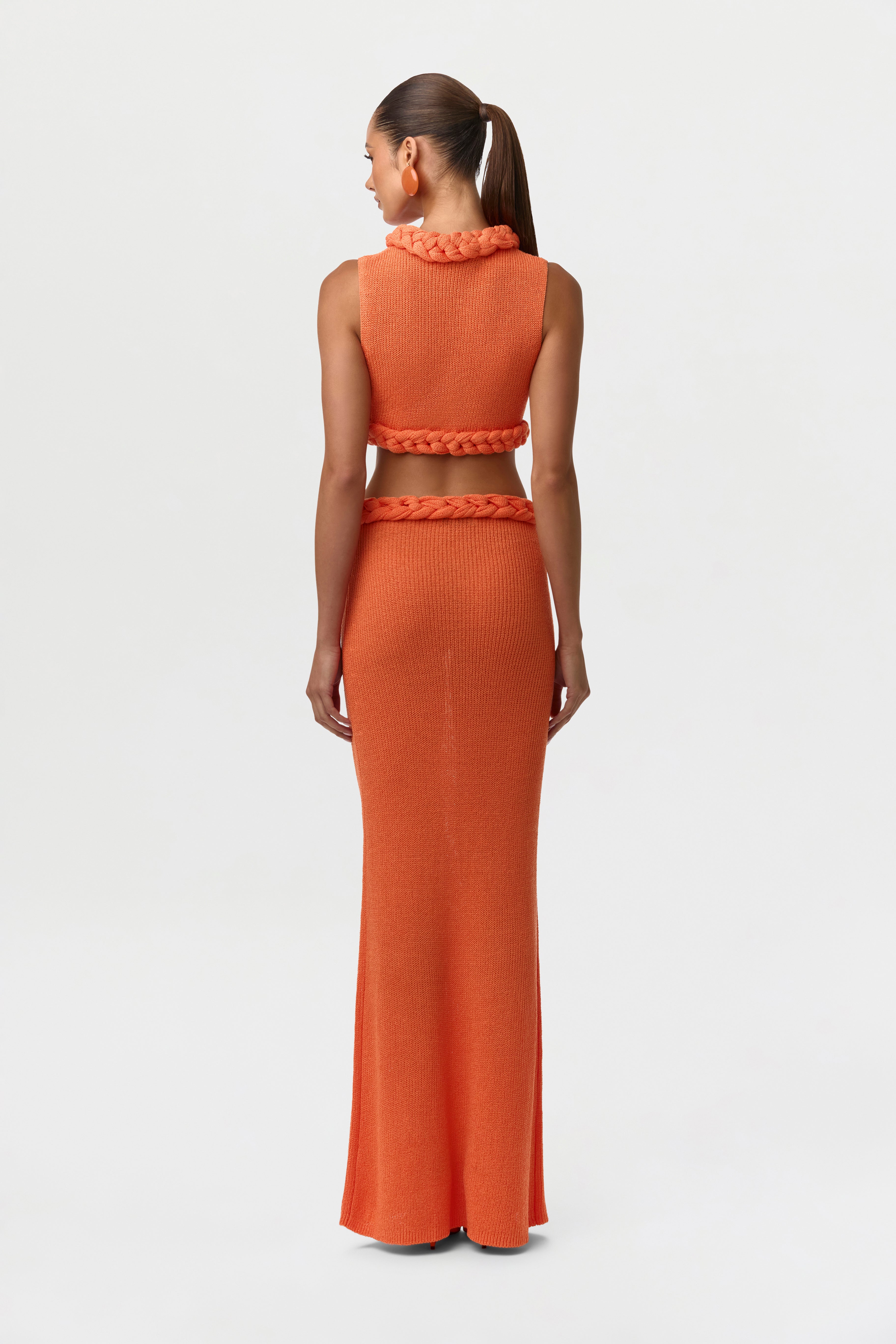 Knit Braid Maxi Skirt