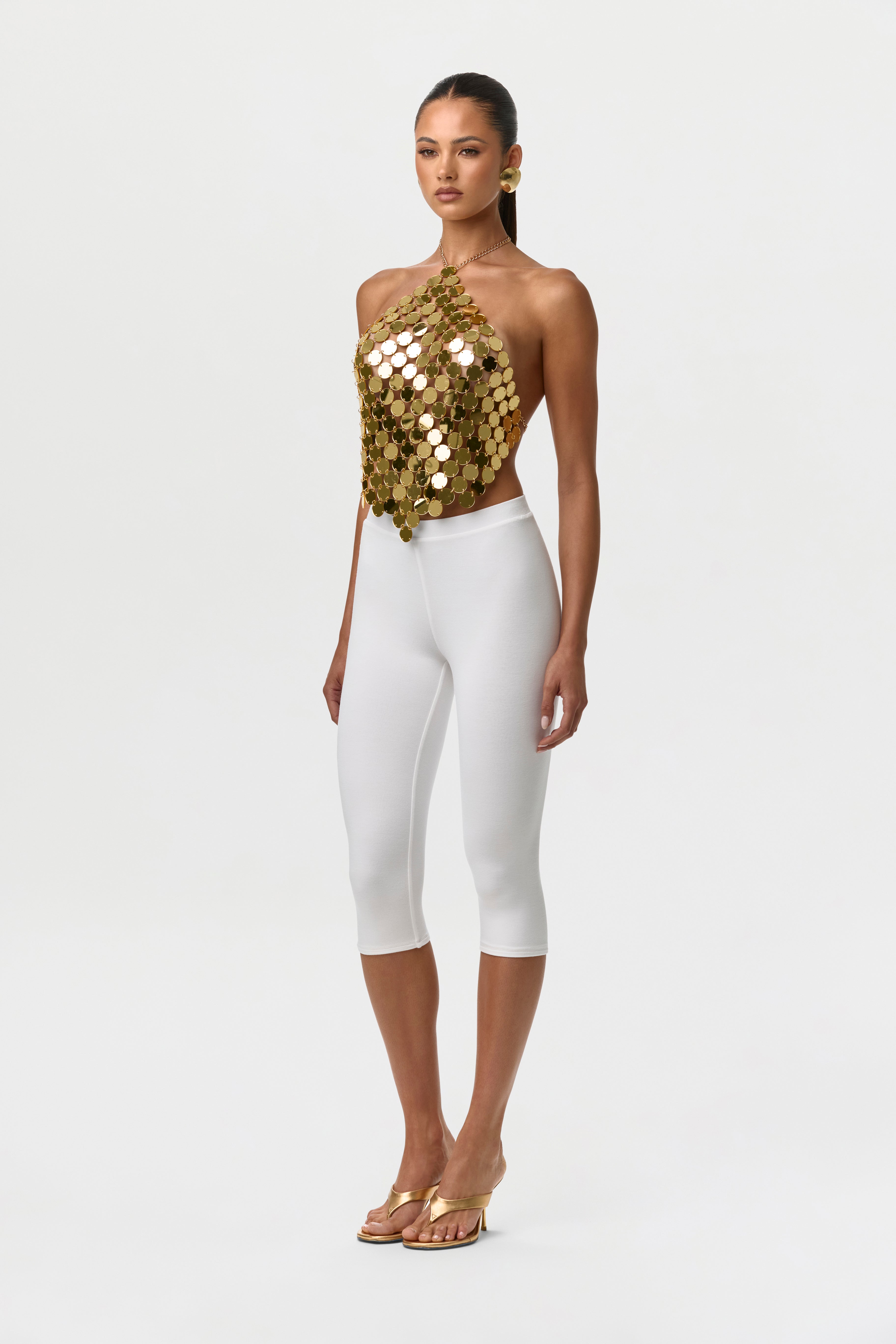 Smooth Sculpt Waist Capri Leggings