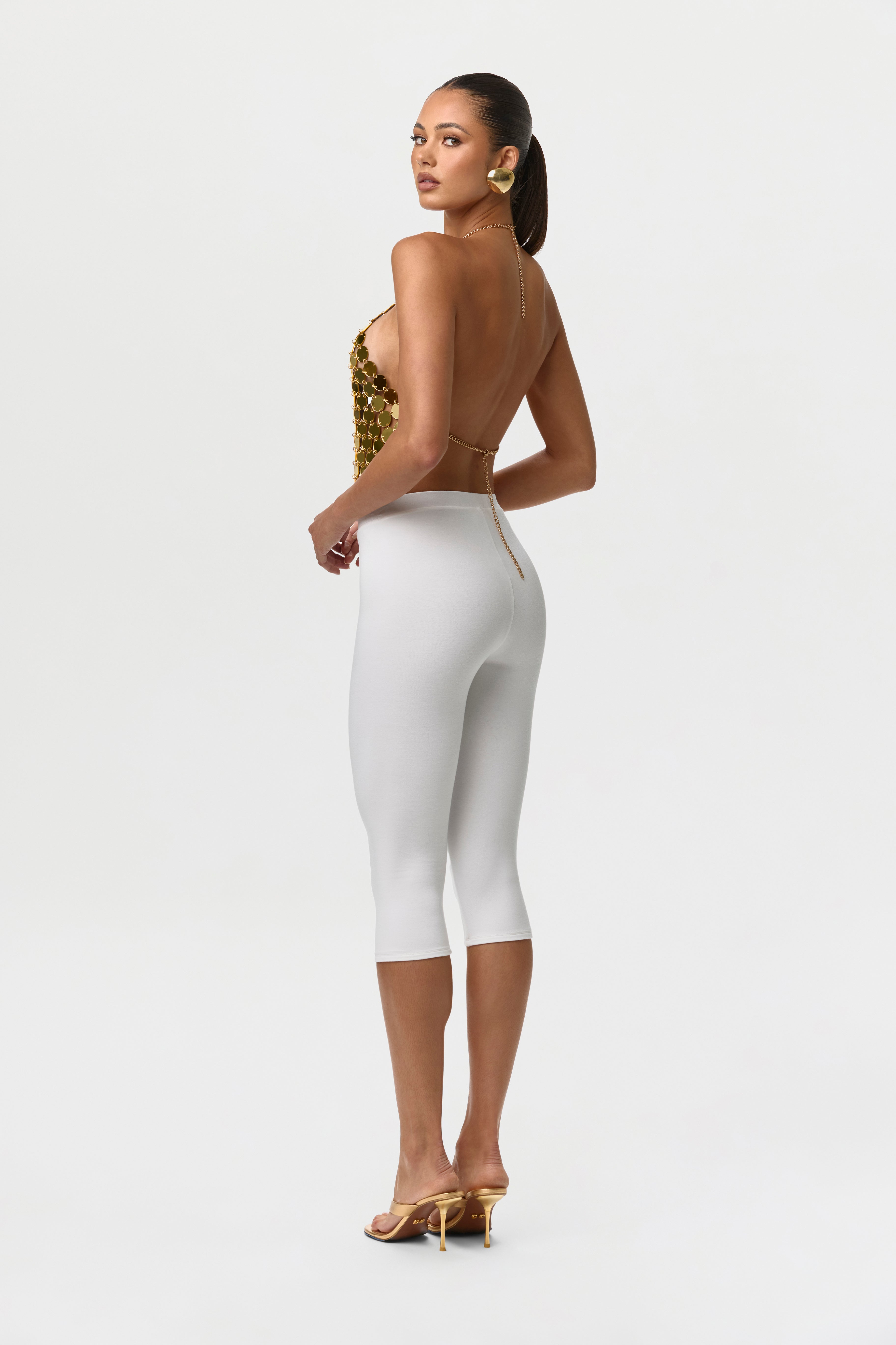 Smooth Sculpt Waist Capri Leggings