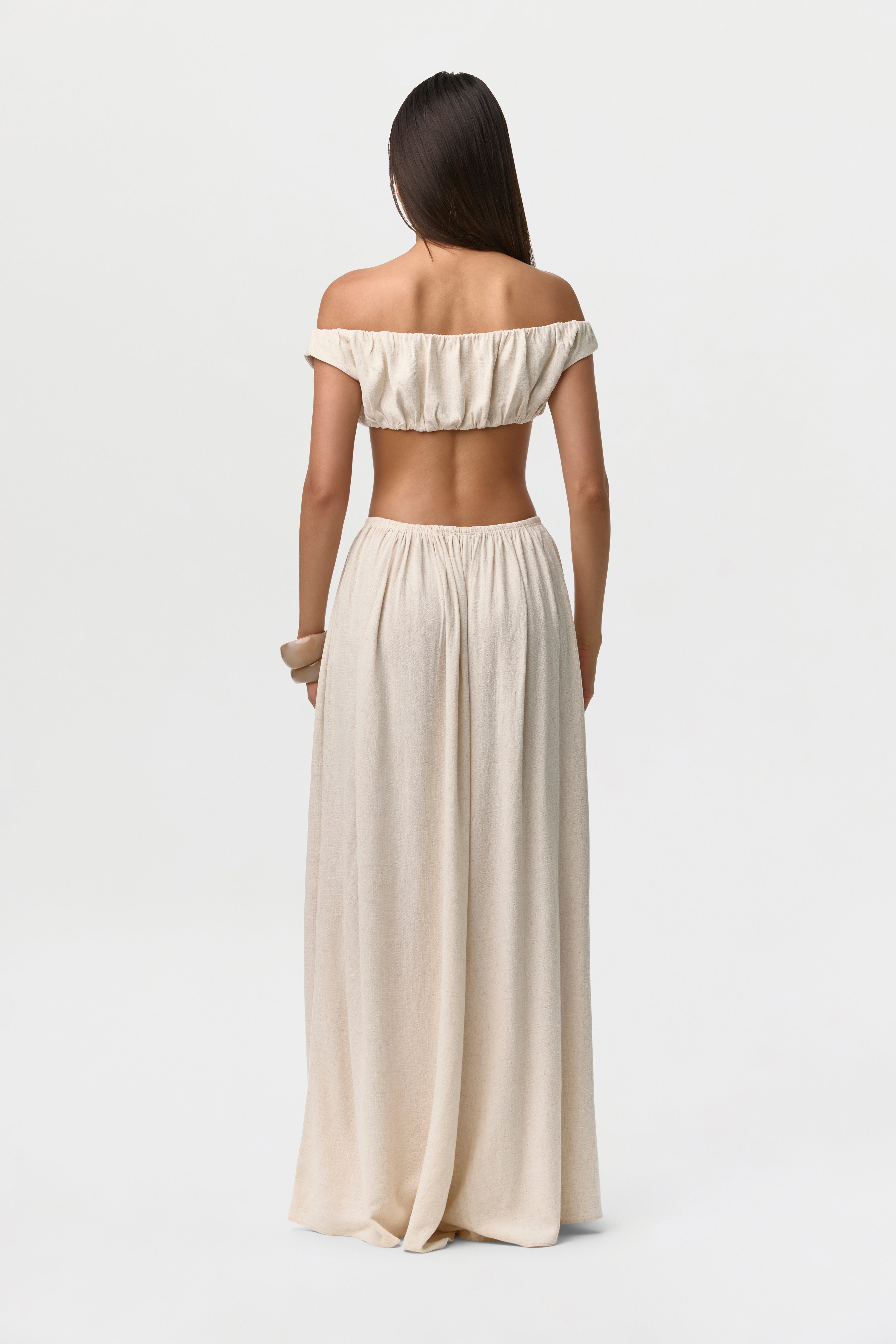 Linen Pleated Wide Leg Pants