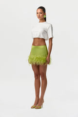Cotton Crew Crop Top Shirt