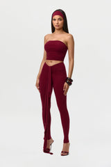 Naked V-Waist Drape Leggings