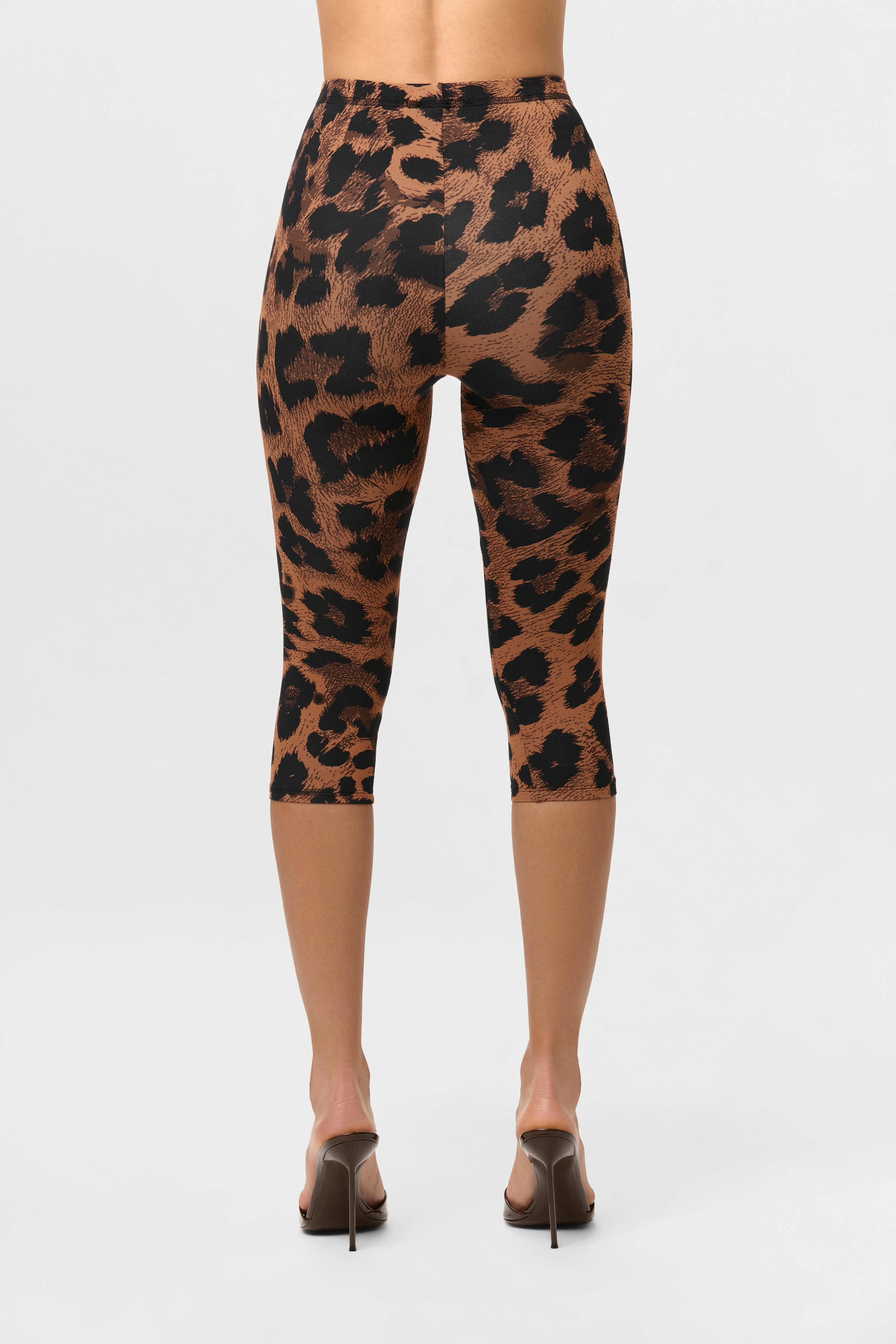 Naked Print Capri Leggings