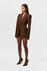 High Waist Suited Shorts