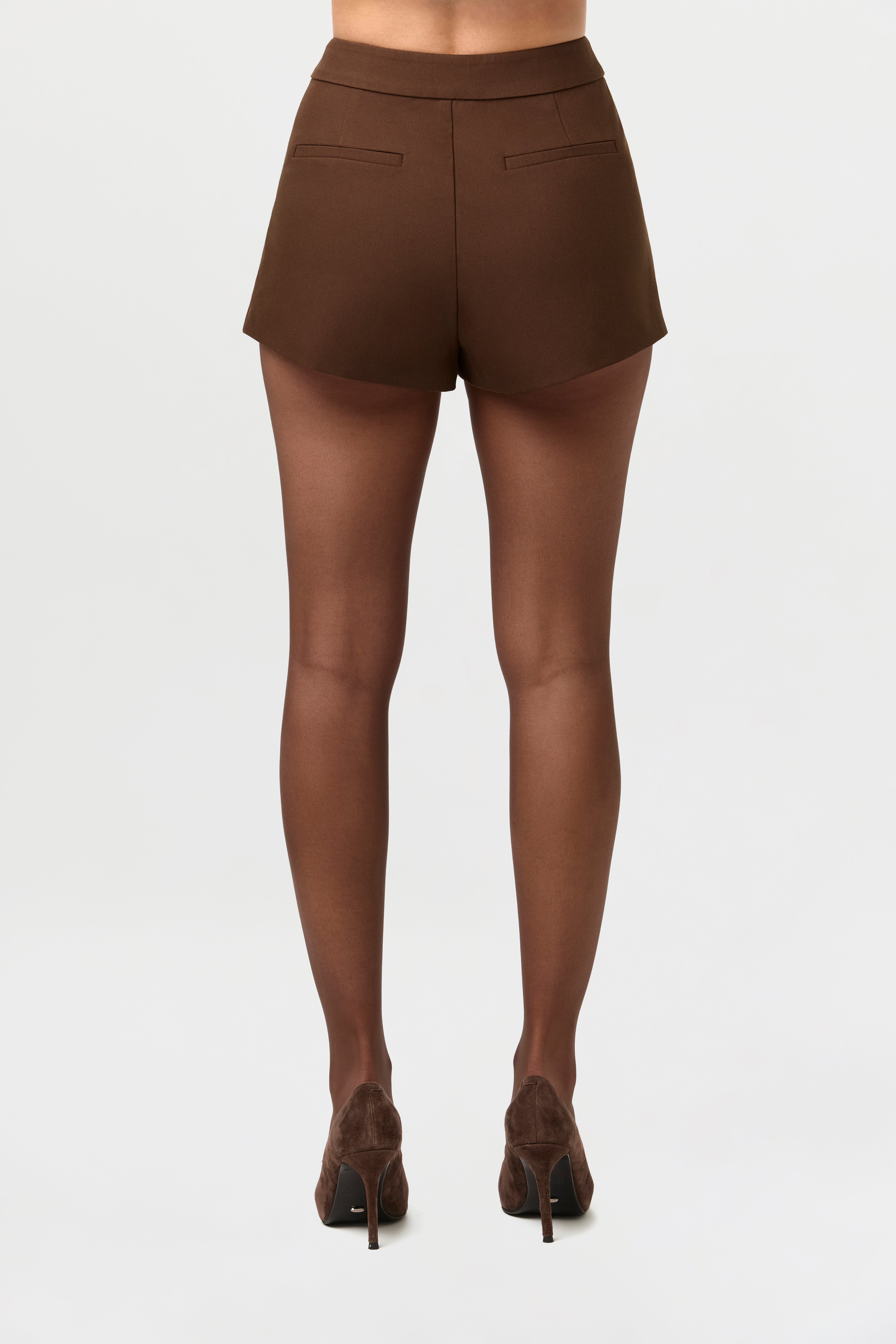 High Waist Suited Shorts