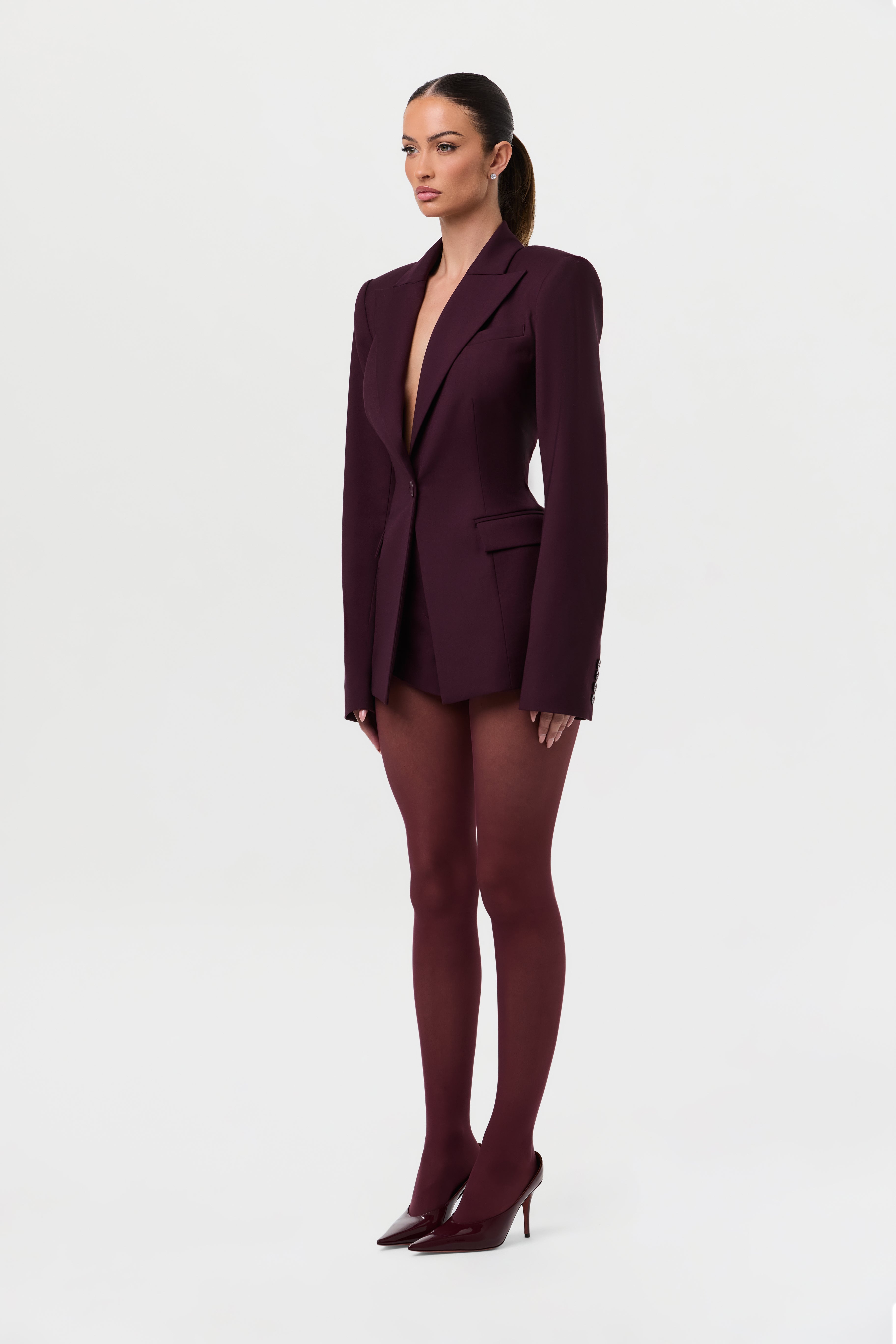 High Waist Suited Shorts