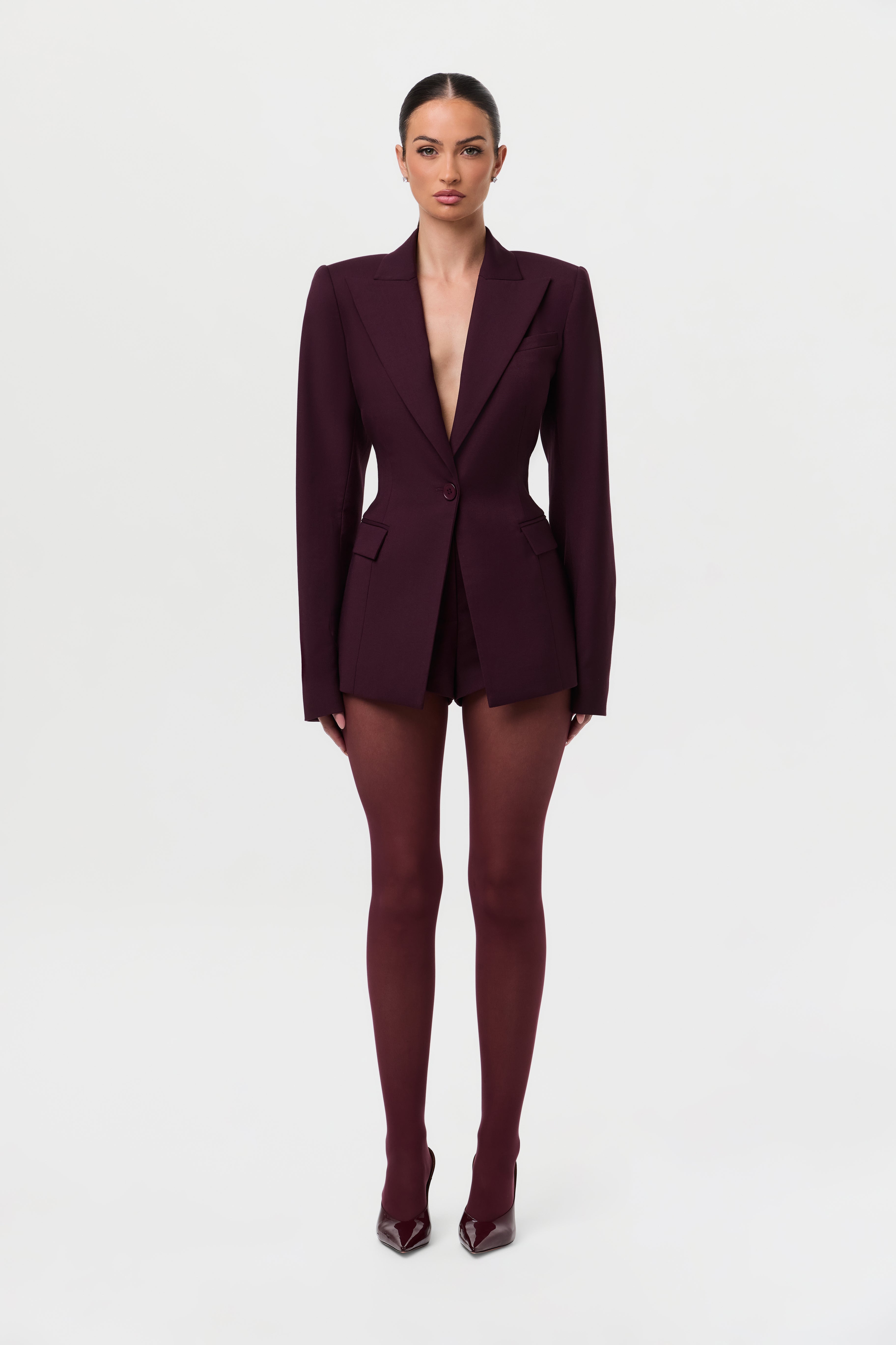 High Waist Suited Shorts