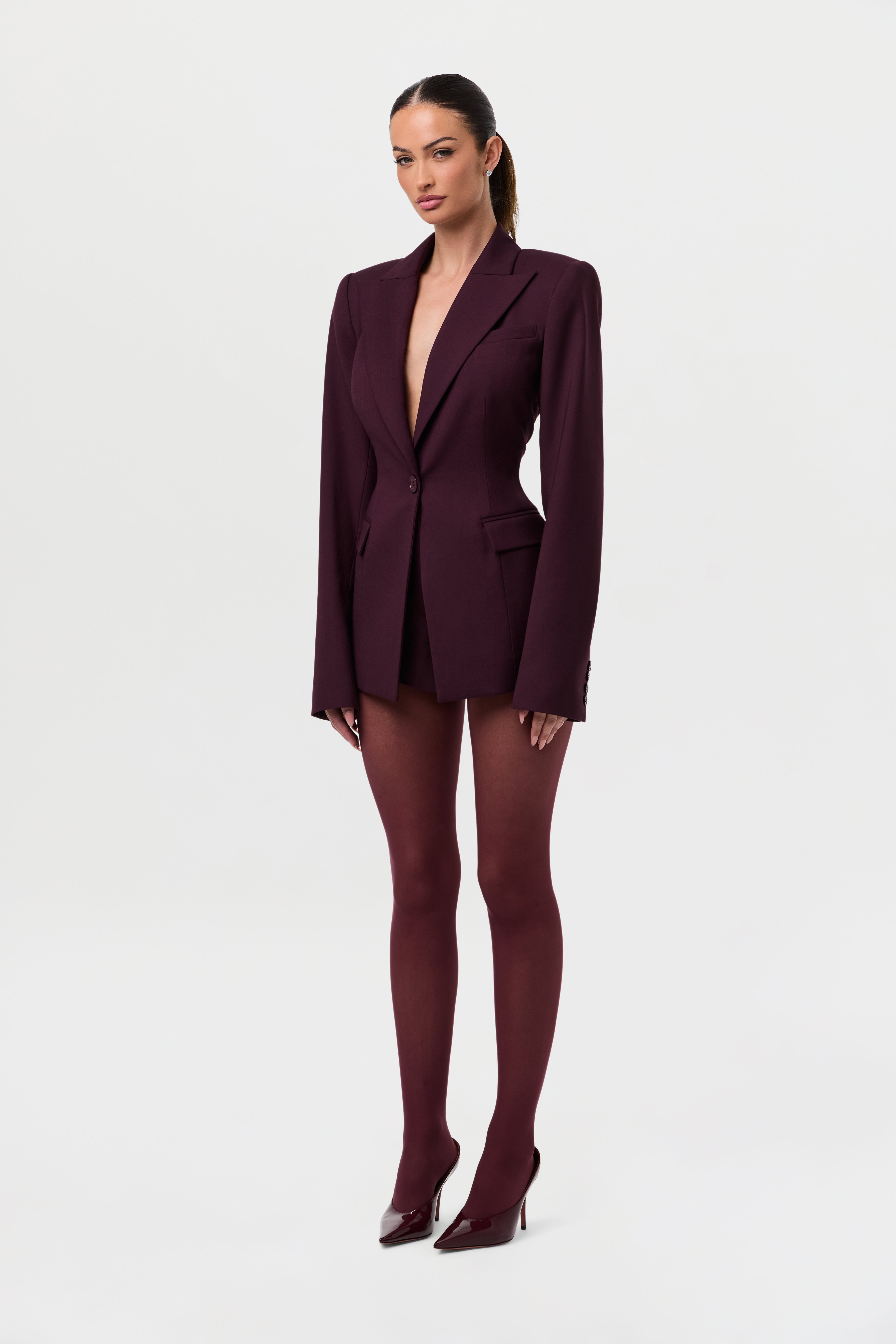 High Waist Suited Shorts