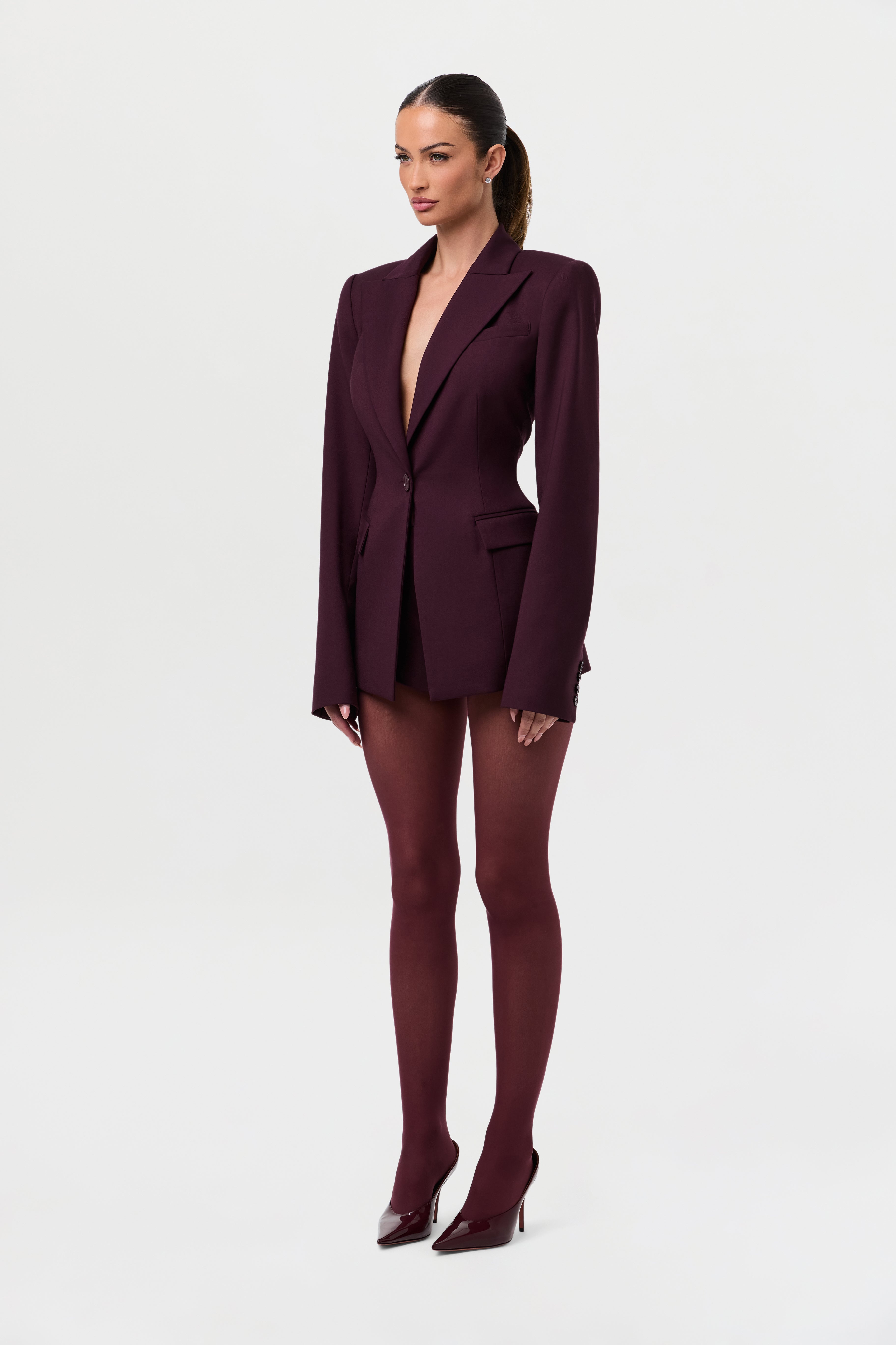 High Waist Suited Shorts