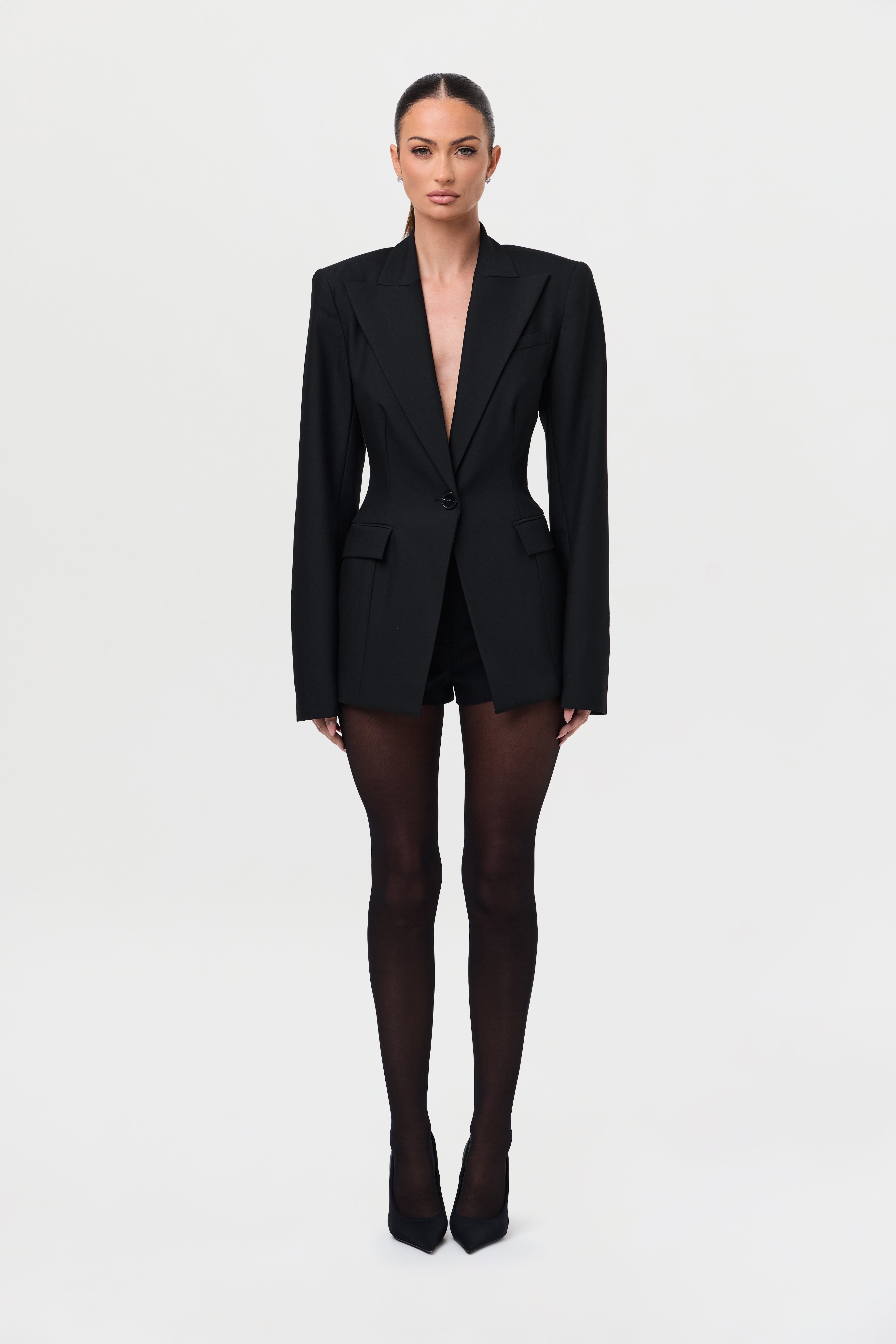 High Waist Suited Shorts