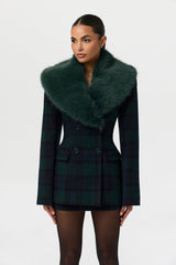 Suiting Plaid Mini Skirt