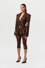 Suiting Tortoise Capri Pants