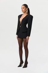 Suiting High Waist Mini Skirt