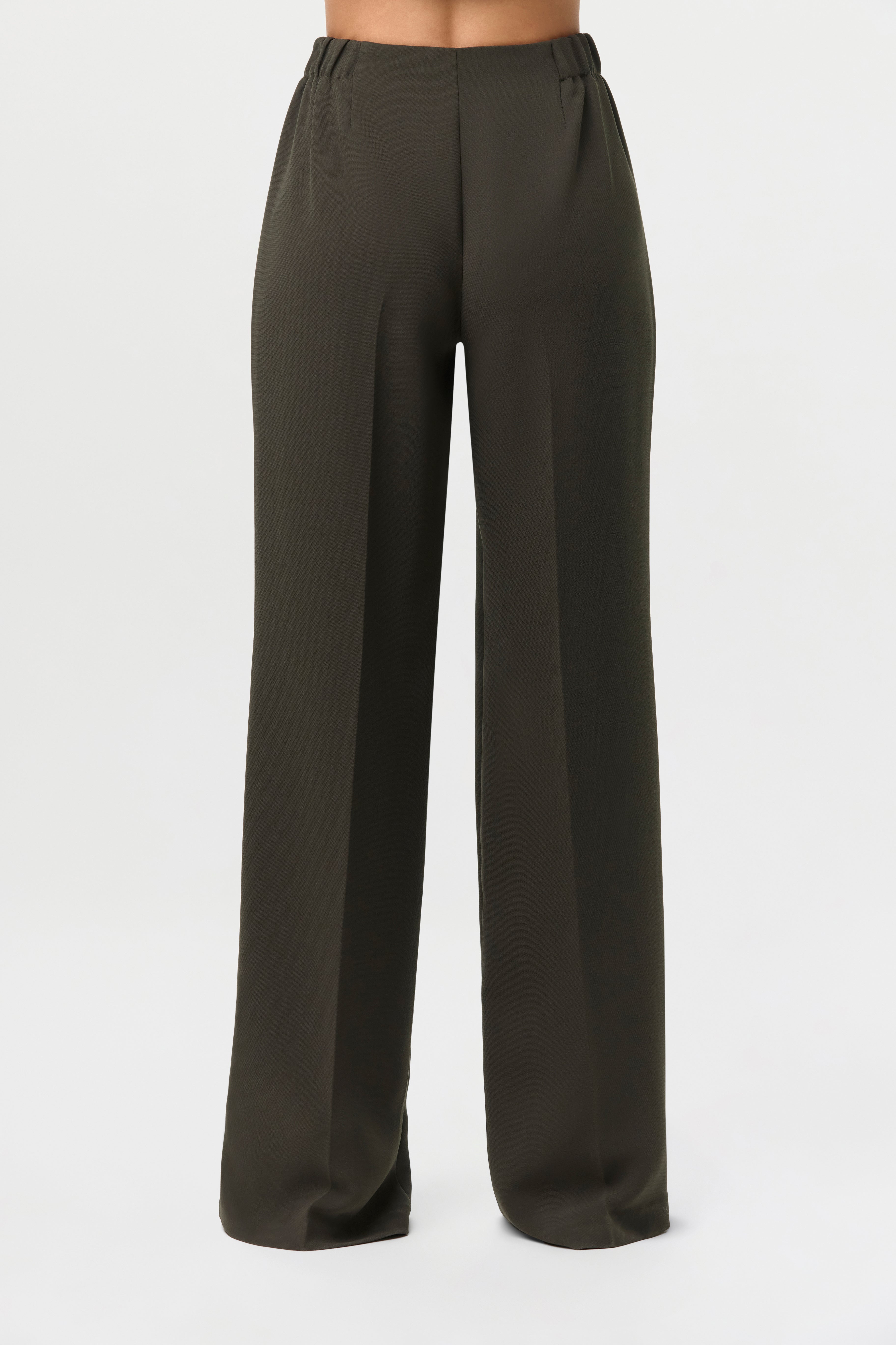 Suiting Pleated Wide-Leg Pants